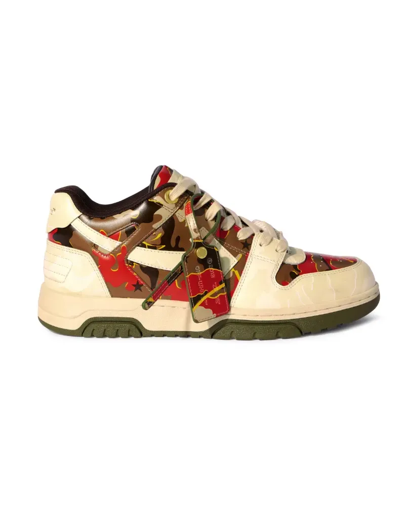 OFF-WHITE BEIGE/CAMOUFLAGE OUT OF OFFICE SNEAKER Nude