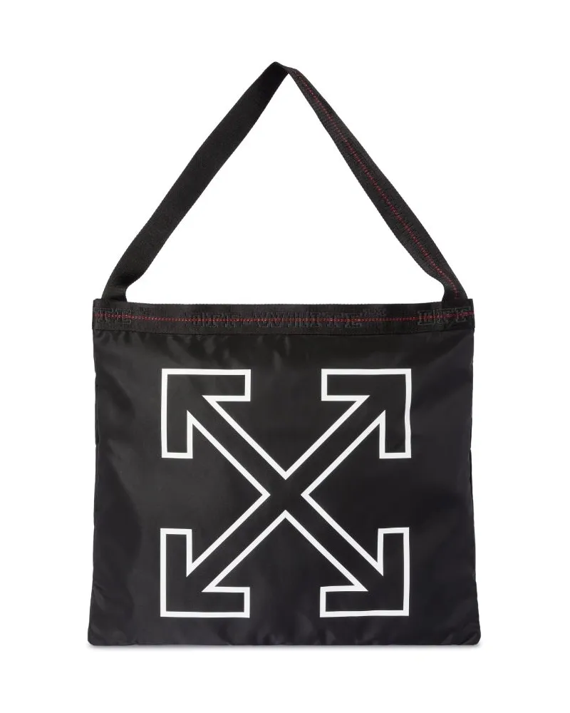 OFF-WHITE HERITAGE NYLON TRAGETASCHE Schwarz