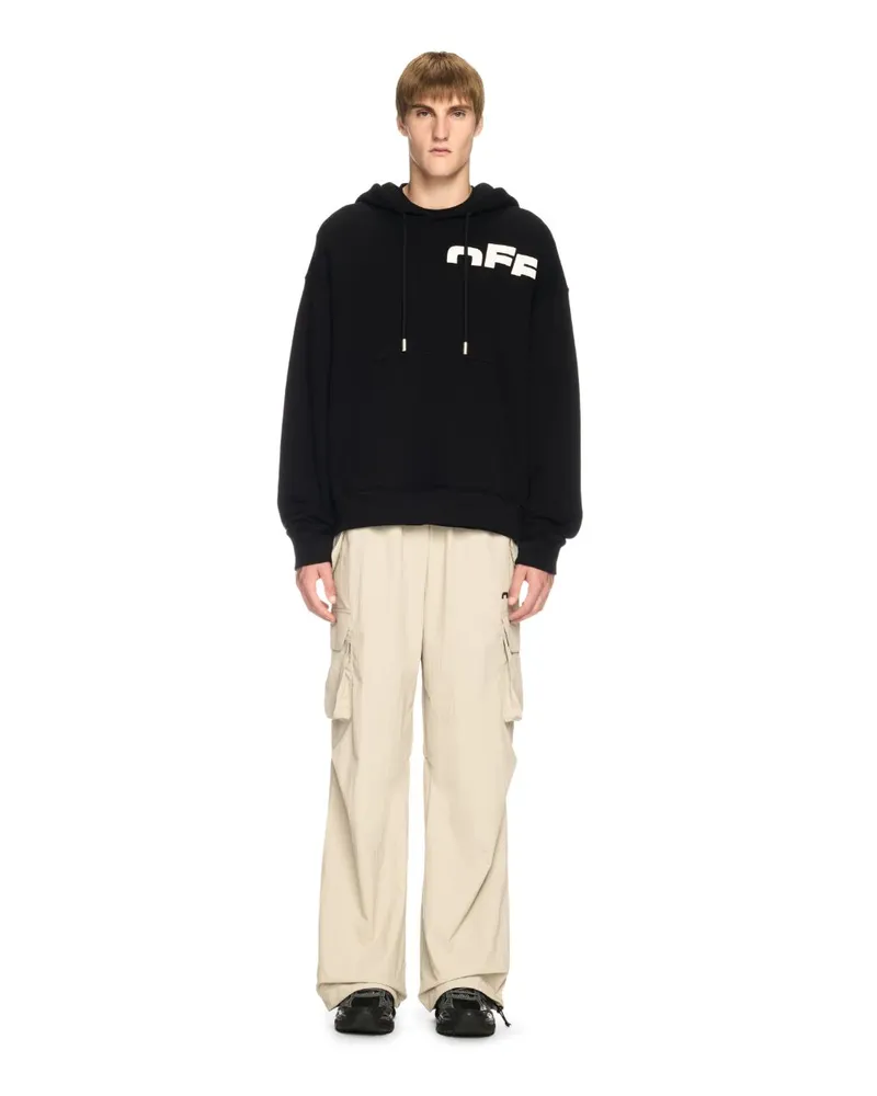 OFF-WHITE SCHWARZER HOODIE Schwarz