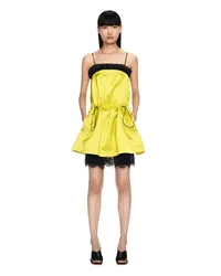 OFF-WHITE KLEID IM ANORAK-STIL AUS DUCHESSE-SATIN Gelb