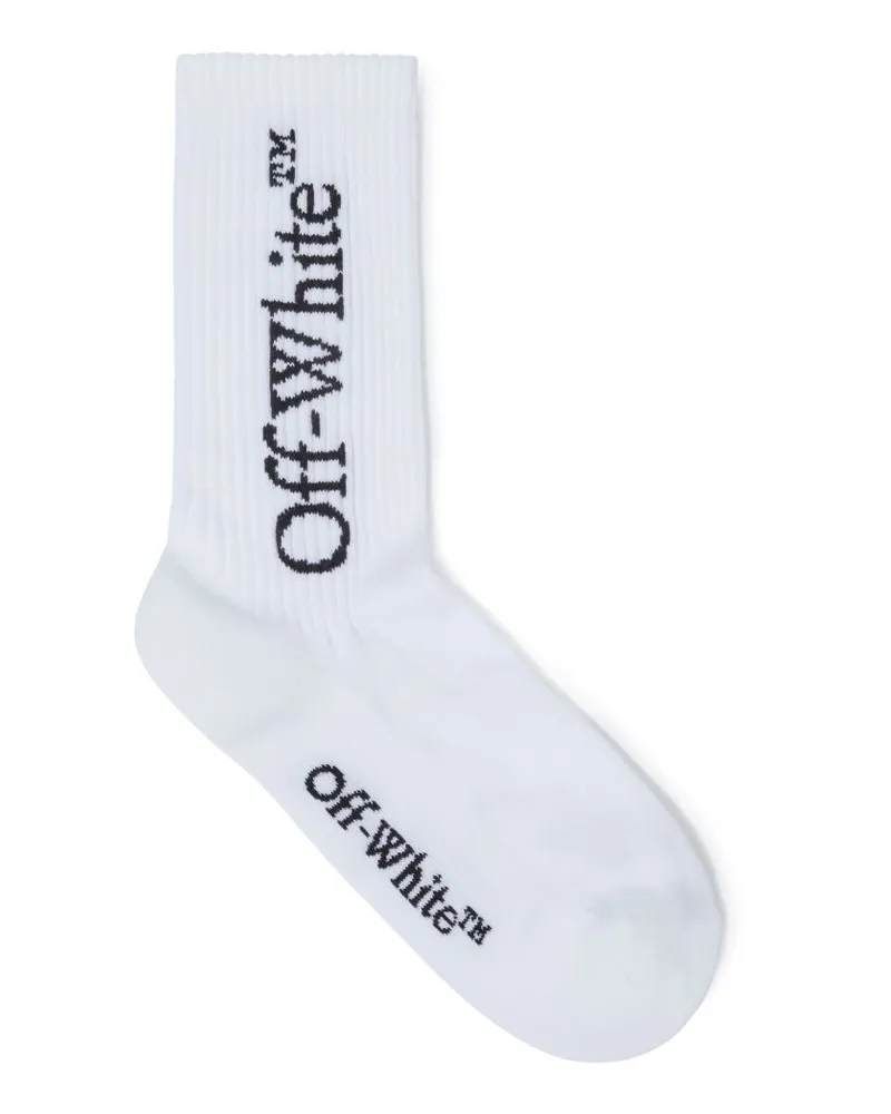 OFF-WHITE WEISSE MITTELHOHE SOCKEN Weiß