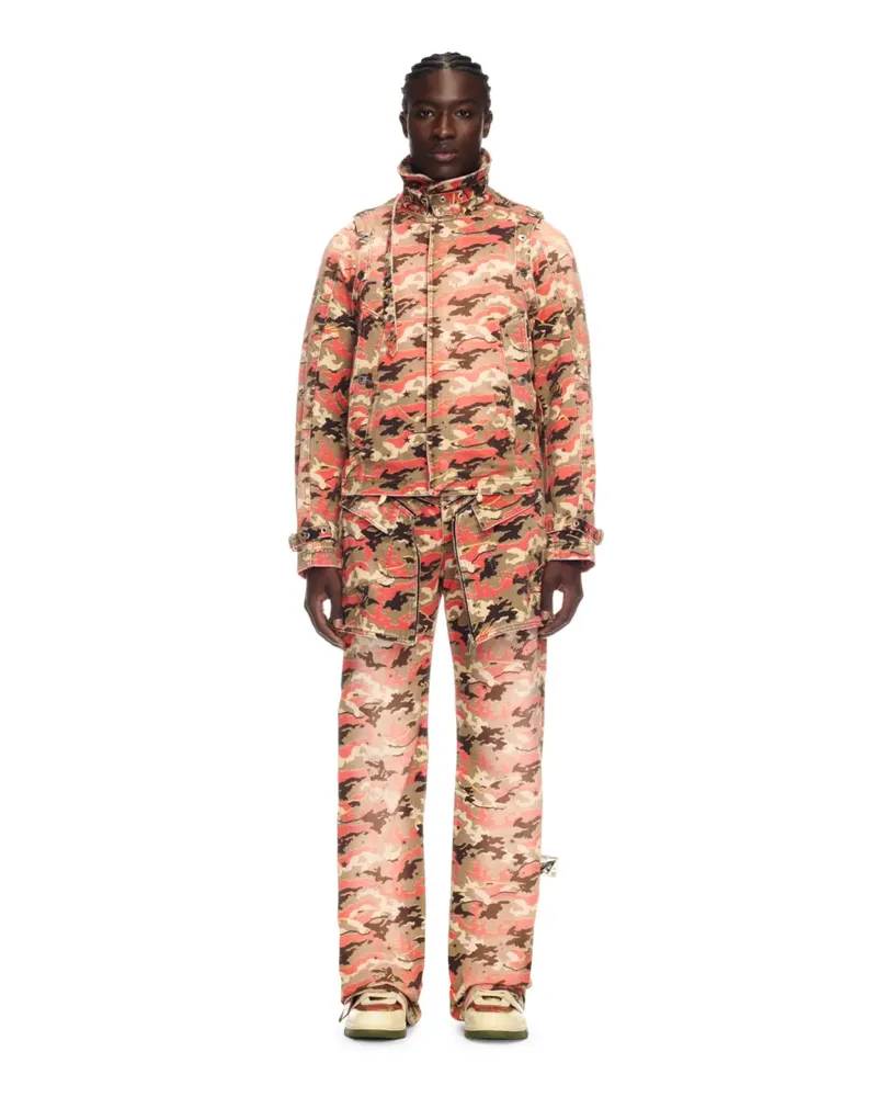 OFF-WHITE ORANGE CAMOUFLAGE HOSE MIT REIßVERSCHLUSS Orange