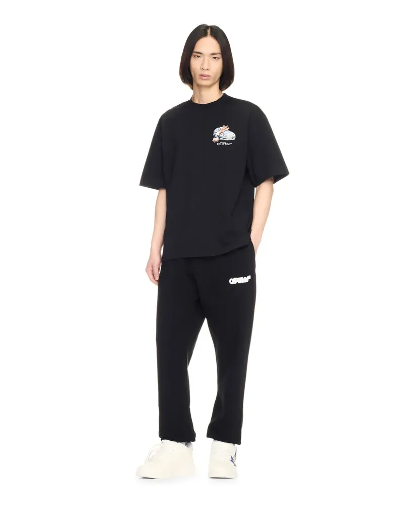 OFF-WHITE SCHWARZE SWEATHOSE MIT PFEIL Schwarz