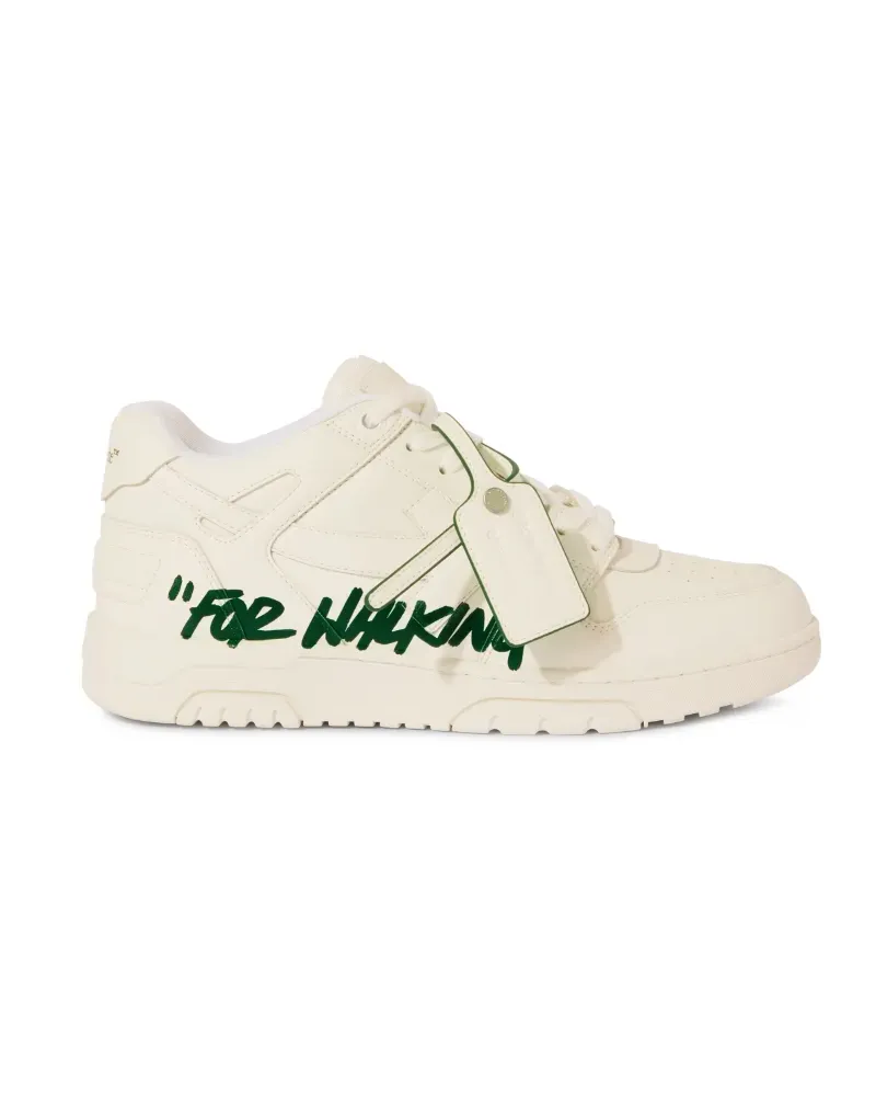 OFF-WHITE WEISS/GRÜNE OUT OF OFFICE "FOR WALKING Weiß