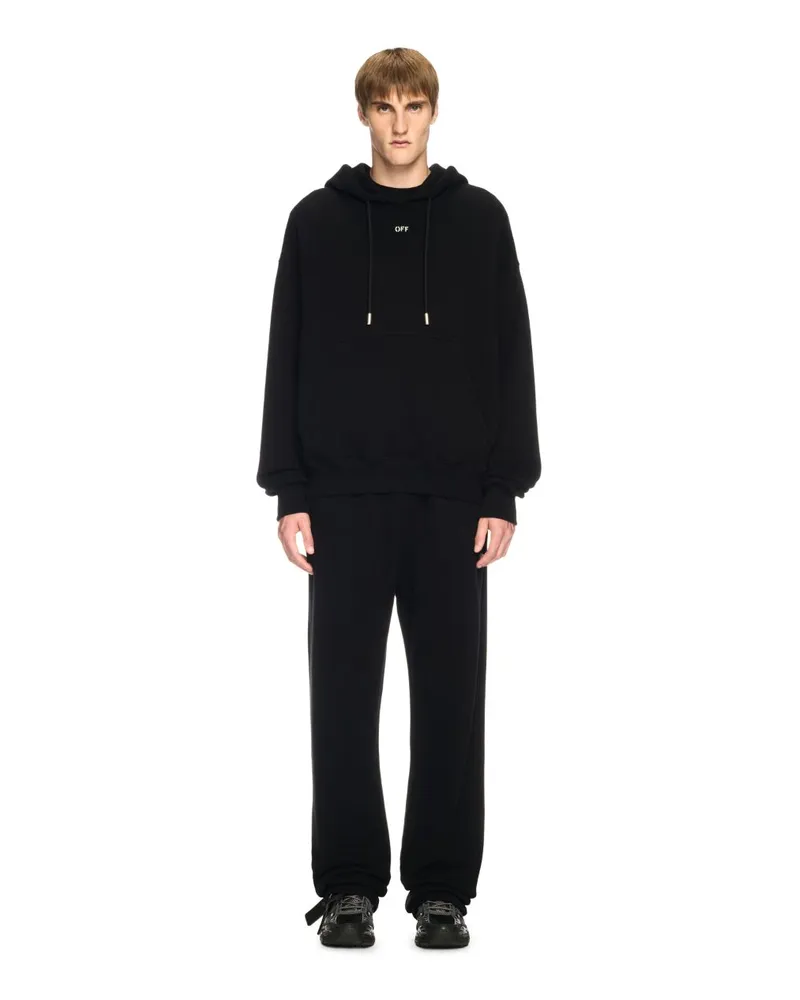 OFF-WHITE SCHWARZER VIBE HOODIE MIT PFEIL Schwarz