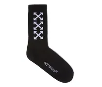 SCHWARZE LANGE SOCKEN MIT 3 PFEILEN