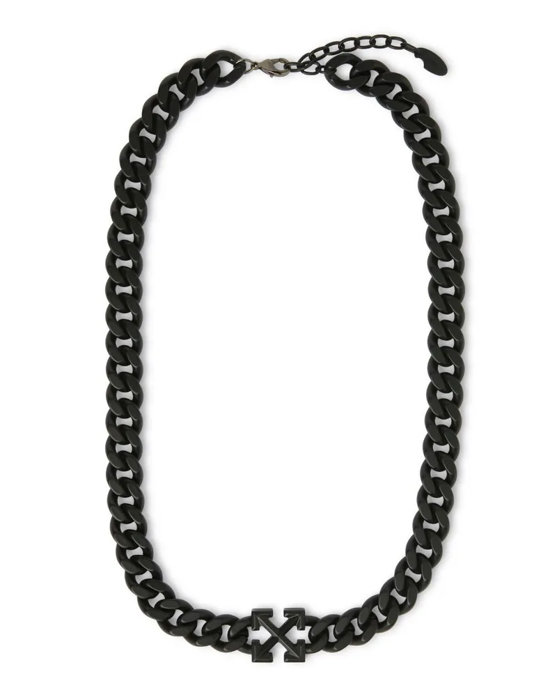 OFF-WHITE Schwarze Kettenhalskette mit Pfeil Schwarz