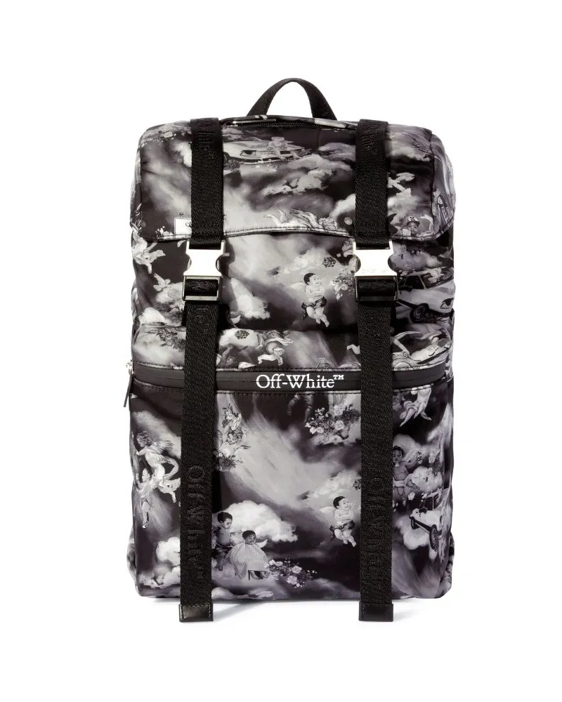 OFF-WHITE FRESCO PRINT OUTDOOR RUCKSACK Schwarz