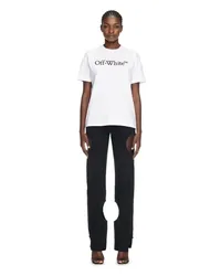 OFF-WHITE Bookish Casual T-Shirt mit Logo Weiß