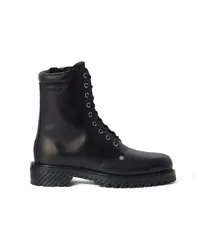 OFF-WHITE Military-Stiefel mit Schwammsohle Schwarz