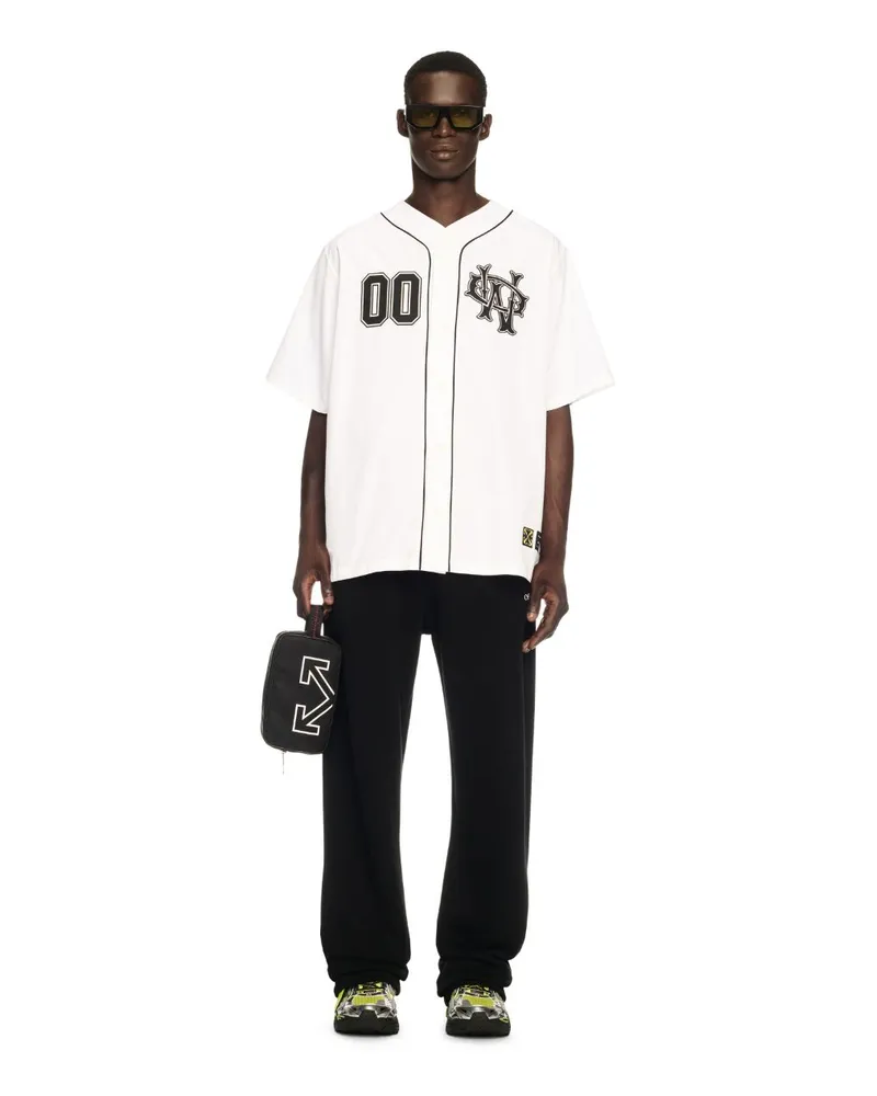 OFF-WHITE WEISSES 00 BASEBALLSHIRT Weiß