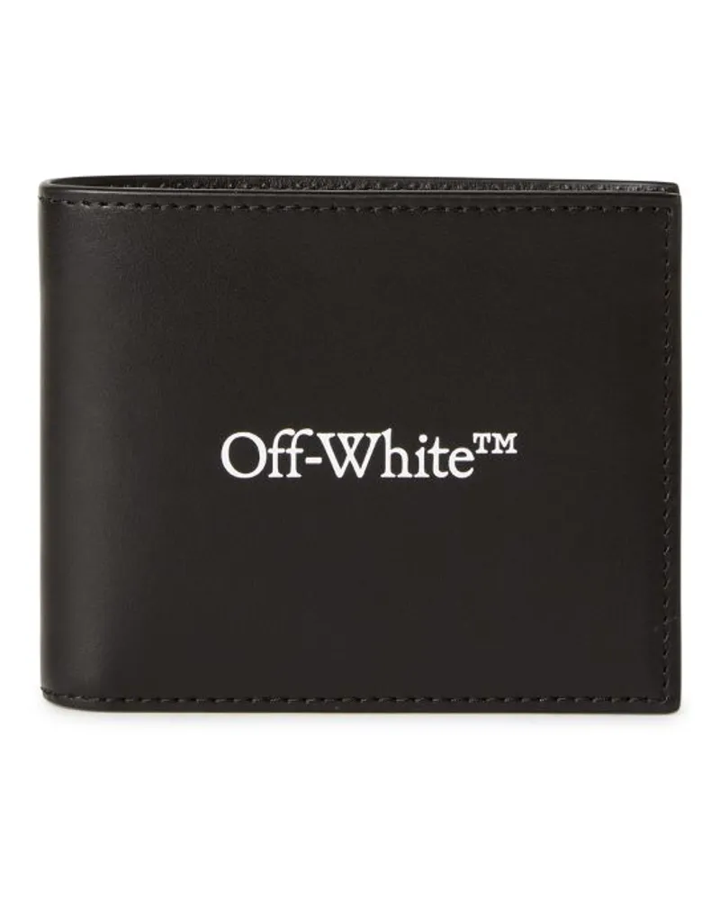 OFF-WHITE Portemonnaie mit Bookish-Logo Schwarz