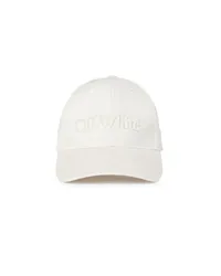 OFF-WHITE DRILL LOGO BOOKISH BASEBALLCAP Weiß