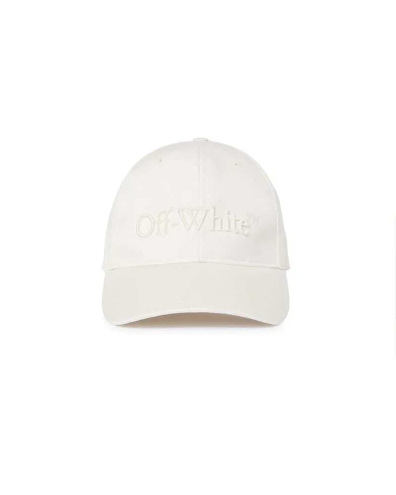 OFF-WHITE DRILL LOGO BOOKISH BASEBALLCAP Weiß