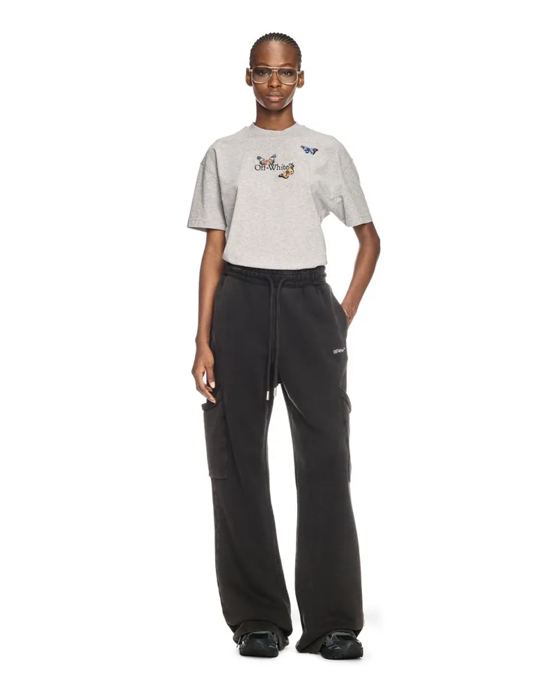 OFF-WHITE SCHWARZE BOOKISH CARGO SWEATHOSE Schwarz