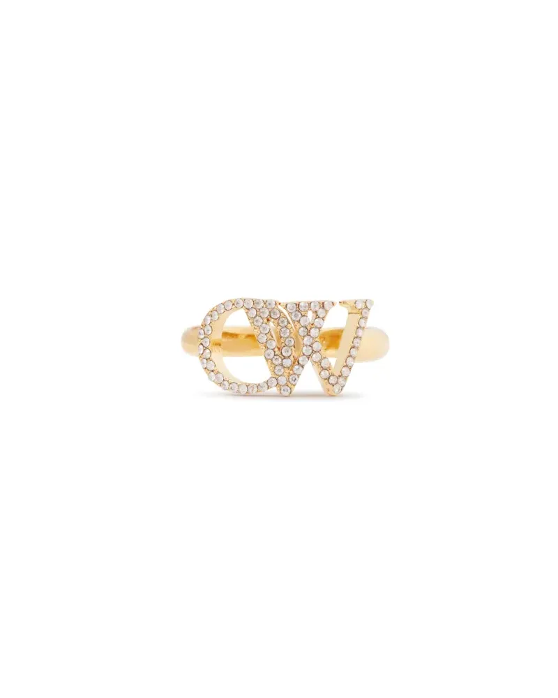 OFF-WHITE STRASS OW RING Gold