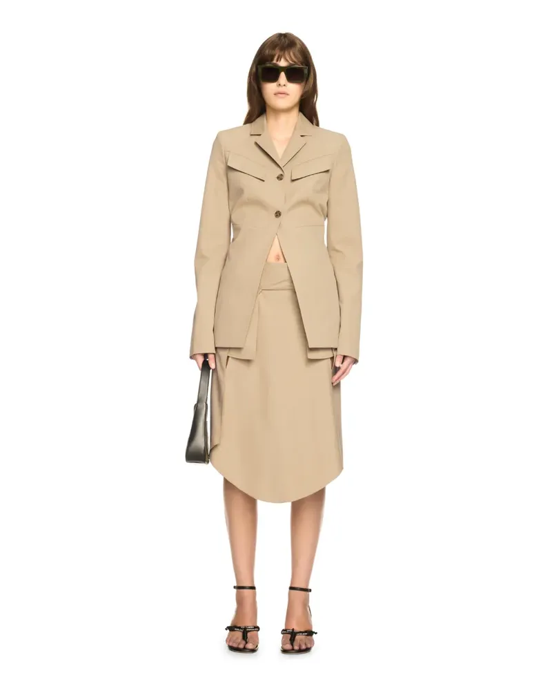 OFF-WHITE Beige Toybox Cargojacke Nude