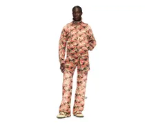 JEANSJACKE IN ORANGE CAMOUFLAGE