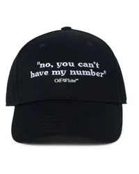 OFF-WHITE BASEBALLCAP MIT SCHRIFTZUG Schwarz