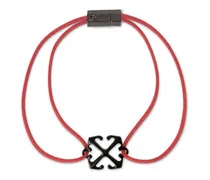 Rotes Gummiarmband mit Pfeil