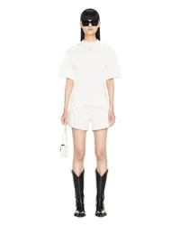 OFF-WHITE Twist-T-Shirt mit Pfeil-Motiv Weiß