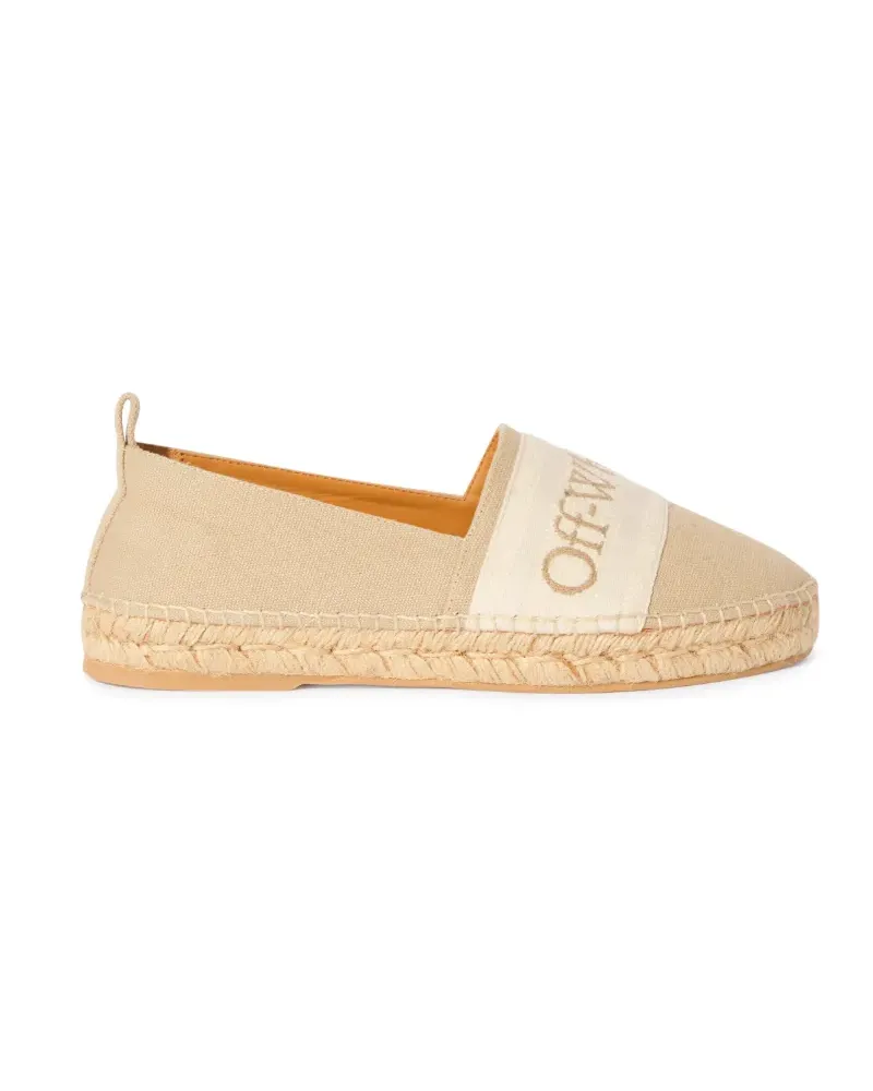 OFF-WHITE BEIGE BOOKISH ESPADRILLES Nude