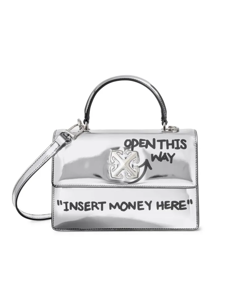 OFF-WHITE 1.4 JITNEY QUOTE TASCHE Silber
