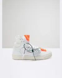 OFF-WHITE 3.0 OFF COURT LEDER SNEAKER Weiß