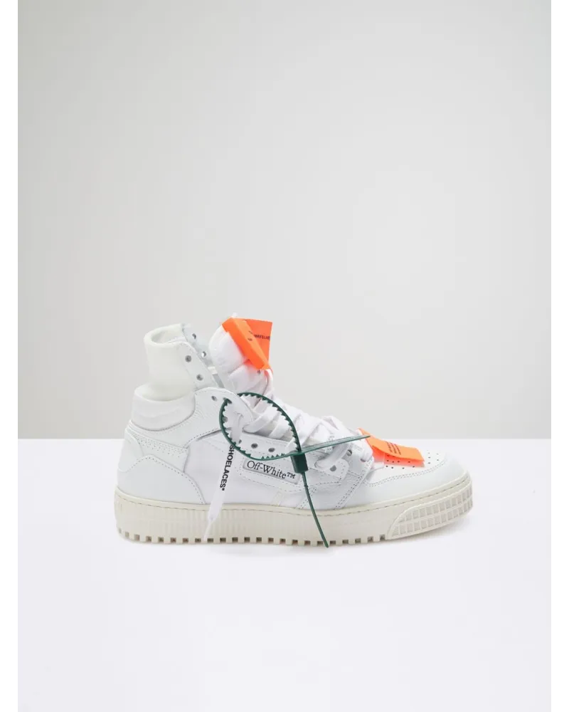 OFF-WHITE 3.0 OFF COURT LEDER SNEAKER Weiß