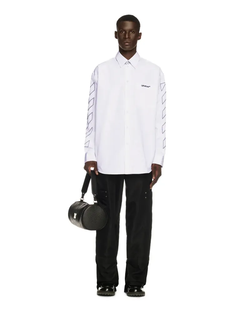 OFF-WHITE WEISSES DIAGONAL OUTLINE OVERSHIRT Weiß