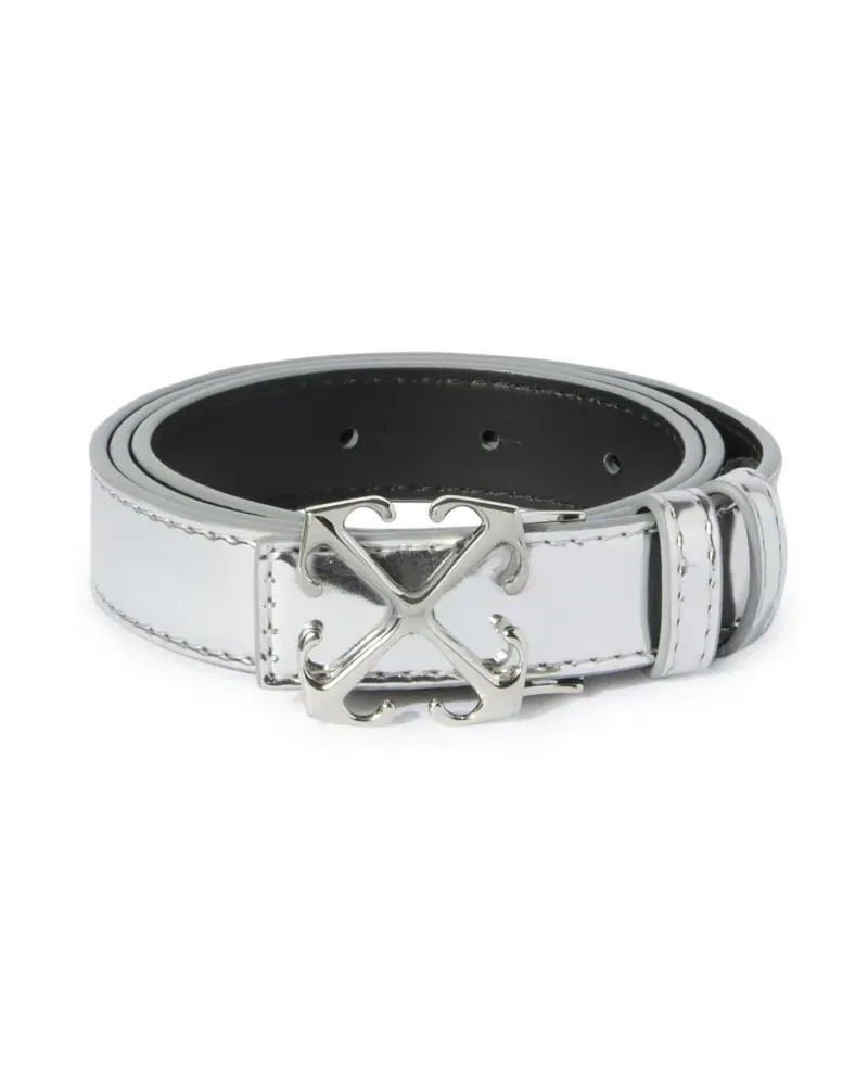 OFF-WHITE GÜRTEL MIT PFEILVERSCHLUSS 25 Silber