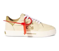 CREME/BRAUN NIEDRIGE VULKANISIERTE LEDER SNEAKER