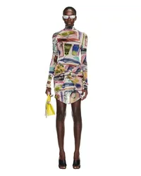 OFF-WHITE Twist-Minikleid mit Xray-Motiv Nude