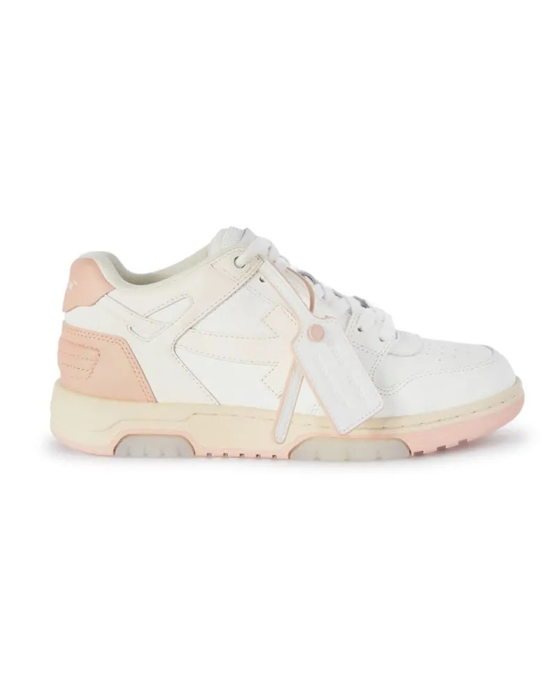 OFF-WHITE OUT OF OFFICE WEISS/PINKE SNEAKER Weiß