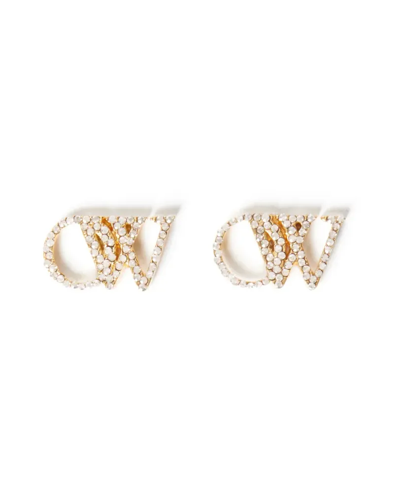 OFF-WHITE OW KRISTALLOHRRINGE Gold