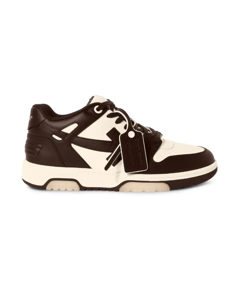 OFF-WHITE SCHOKO/CREME OUT OF OFFICE SNEAKER Braun