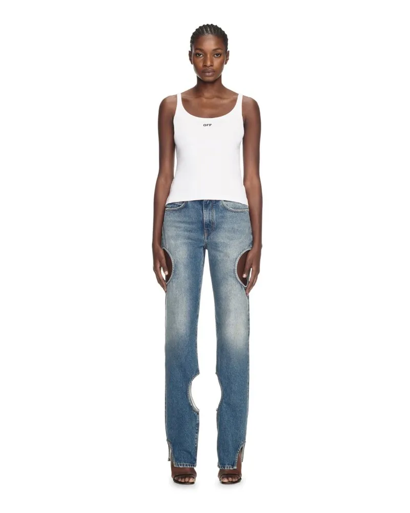 OFF-WHITE Tanktop mit Off-Logo Weiß