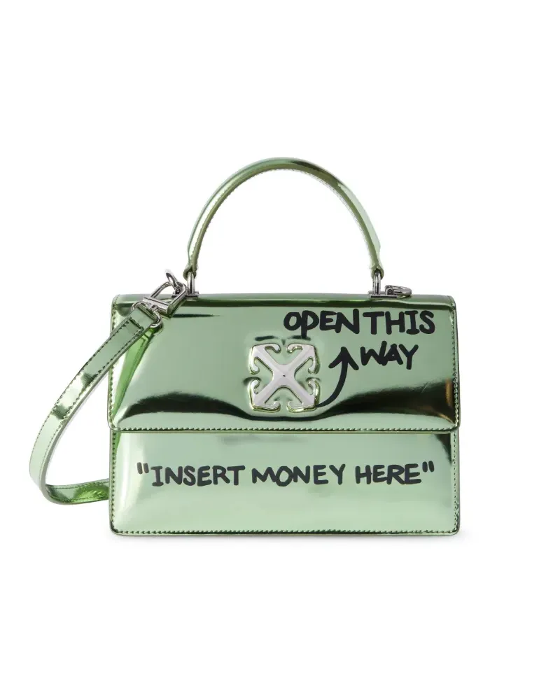 OFF-WHITE JITNEY 1.4 QUOTE HANDTASCHE Grün