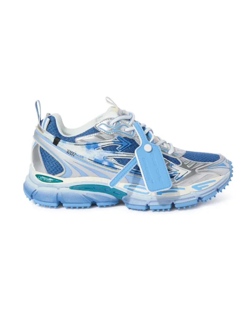 OFF-WHITE SILBER/BLAUE BE RIGHT BACK SNEAKER Grau