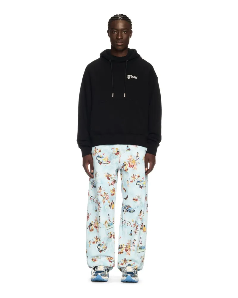 OFF-WHITE SCHWARZER HOODIE Schwarz
