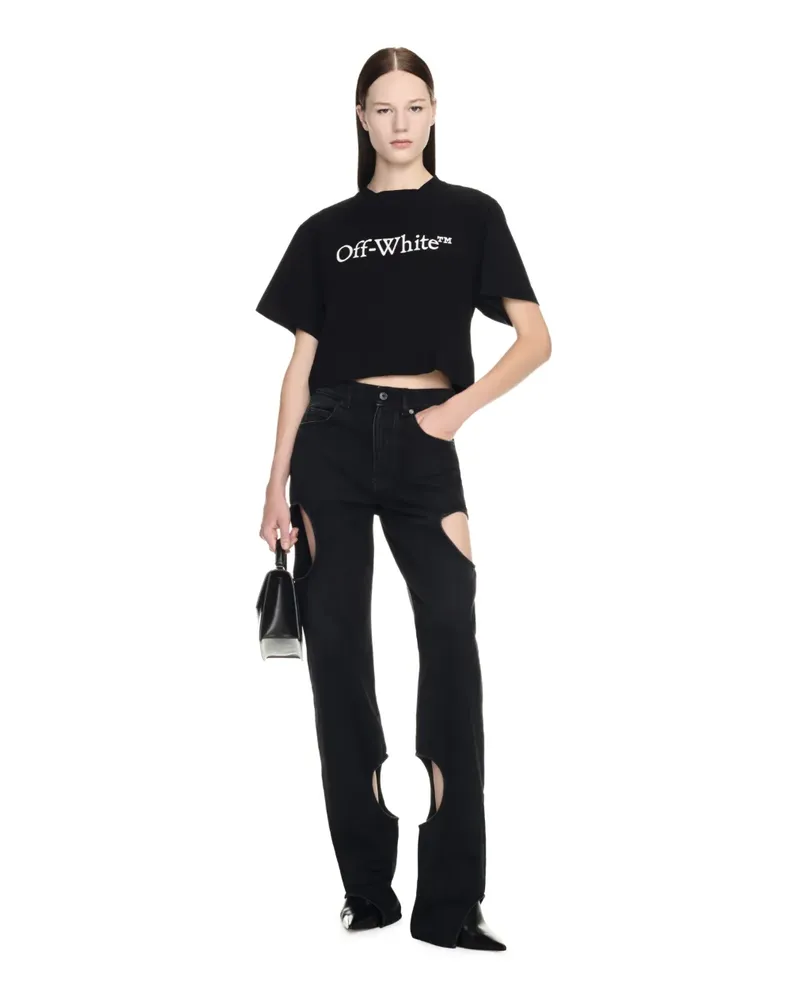 OFF-WHITE VINTAGE SCHWARZE METEOR JEANS Schwarz