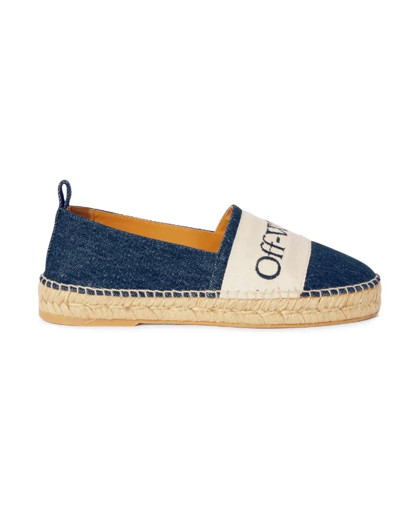 OFF-WHITE BLAUE DENIM BOOKISH ESPADRILLES Blau