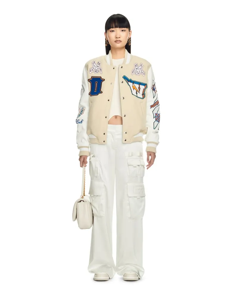 OFF-WHITE Thunderbolt Wolljacke Nude