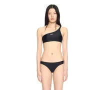 SCHWARZER ONE-SHOULDER BIKINI