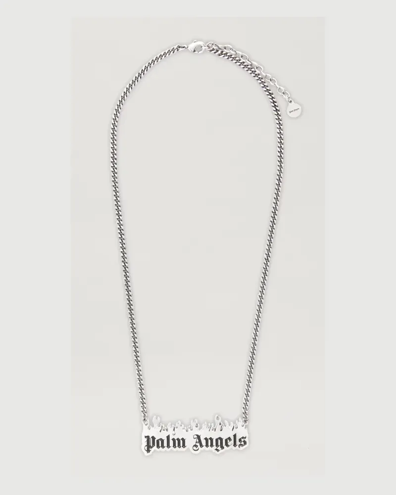 Palm Angels Halskette mit Brennendem Logo 7210