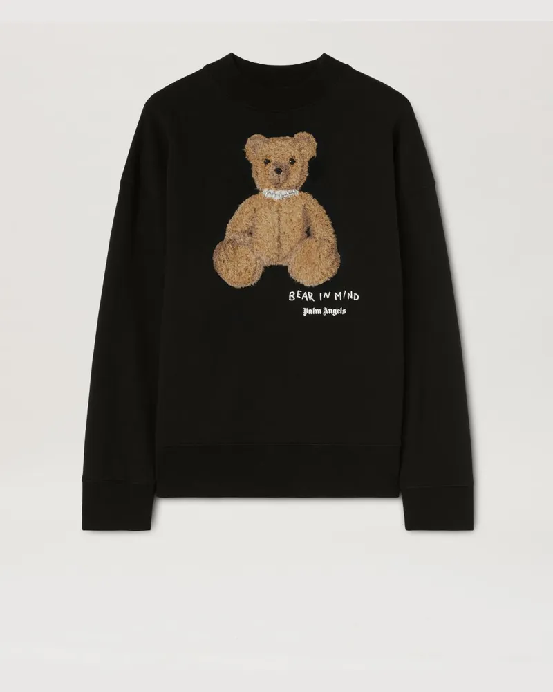 Palm Angels Bear In Mind Rundhals-Sweatshirt Schwarz