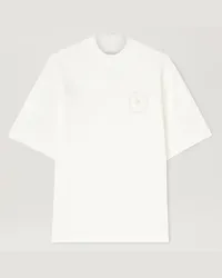 Palm Angels Lockeres T-Shirt mit Monogramm Weiß