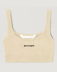 Palm Angels Stricktop mit Logo Nude