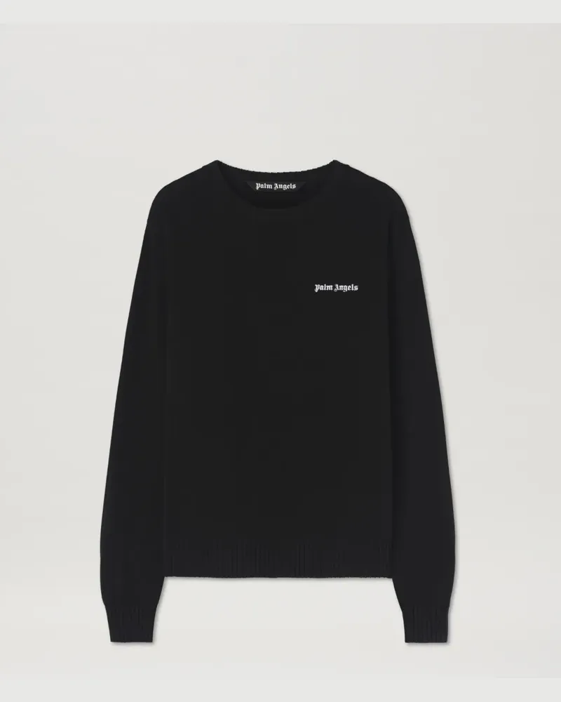 Palm Angels Strickpullover mit eingesticktem Logo 1003