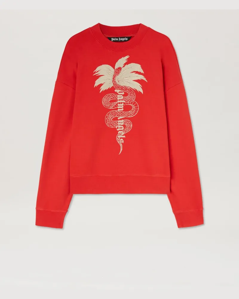 Palm Angels Lunar New Year Crewneck Sweatshirt Rot